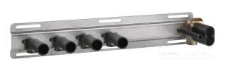 Термостат Gessi HI-FI, с полочкой, встраиваемый, до 4 функций одновременно, цвет Chrome