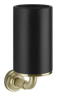 Стакан Gessi Venti20, настенный, цвет Black/Brass Brushed PVD