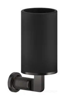 Cтакан Gessi Inciso ⌀75хh176 мм, настенный, цвет Black Metal Brushed PVD