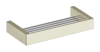 Полка Gessi Rettangolo, настенная, 300хh35 мм, цвет Nickel PVD