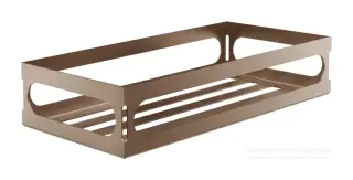 Полка Gessi Rilievo, настенная, цвет Copper Brushed PVD