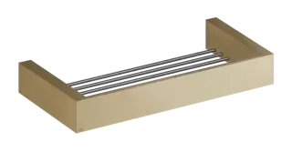 Полка Gessi Rettangolo, настенная, 300хh35 мм, цвет Warm Bronze Brushed PVD