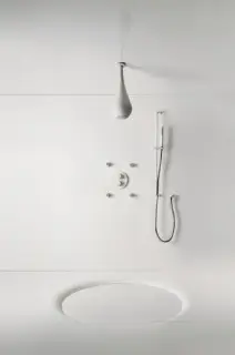Штанга Gessi Goccia, настенная, h800х81 мм, цвет White CN