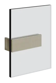 Зажим стена-стекло Gessi Rigato, ширина 160 мм, цвет Finox Brushed Nickel