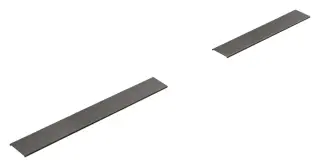 Декоративная решетка Gessi, для укладки по бокам на душевой трап GEBERIT Cleanline/VIEGA Advantix Cleviva, 800 мм, цвет Black Metal Brushed PVD