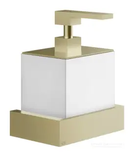 Дозатор для жидкого мыла Gessi Rettangolo, настенный, цвет Brushed Brass PVD