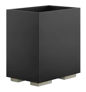 Корзина для мусора Gessi Rettangolo, напольная, цвет Black/Finox Brushed Nickel