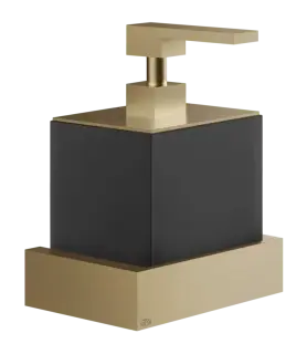 Дозатор для жидкого мыла Gessi Rettangolo, настенный, цвет Black/Warm Bronze Brushed PVD