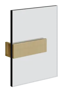 Зажим стена-стекло Gessi Rigato, ширина 160 мм, цвет Brushed Brass PVD