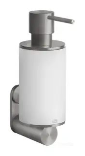 Дозатор Gessi316, настенный, Ø75хh208мм, цвет White/Steel Brushed