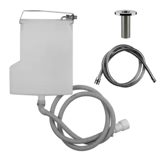 Система сбора для ручного душа Gessi, для слива воды, на борт ванны, h517х323х50 мм, цвет Chrome