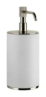 Дозатор Gessi Venti20, настольный, цвет White/Nickel PVD
