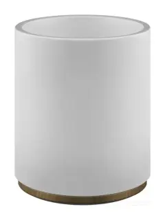 Мусорное ведро Gessi Origini ⌀180хh240 мм, цвет White/Antique Brass