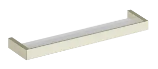 Полка Gessi Rettangolo, 600 мм, настенная, цвет Nickel PVD