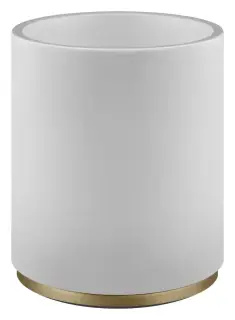 Корзина для мусора Gessi, цвет White/Warm Bronze Brushed PVD