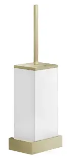 Ёршик Gessi Rettangolo, настенный, цвет White/Brass Brushed PVD