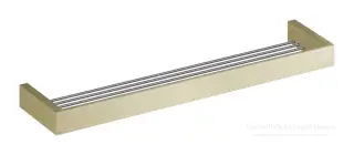 Полка Gessi Rettangolo, L600 мм, цвет Brass Brushed PVD