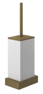 Ёршик Gessi Rettangolo, настенный, цвет White/Antique Brass