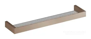 Полка Gessi Rettangolo/ Eleganza, настенная, 600 мм, цвет Copper Brushed PVD