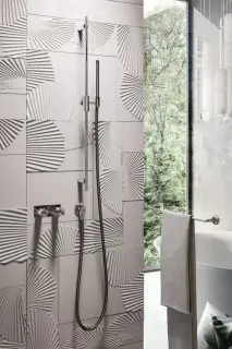 Полотенцедержатель Gessi Anello, для крепления на стекло, 450 мм, цвет Black Metal Brushed PVD