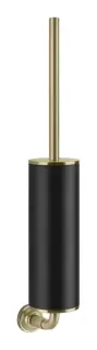 Ёршик Gessi Venti20, настенный, с чёрной колбой, цвет Brushed Brass PVD