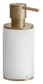 Дозатор Gessi316, настольный, цвет White/Warm Bronze Brushed PVD