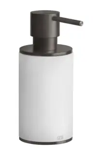 Дозатор Gessi316, настольный, ⌀75хh190 мм, цвет White/Black Metal Brushed PVD