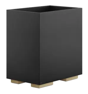Корзина для мусора Gessi Rettangolo, напольная, цвет Black/Warm Bronze Brushed PVD
