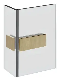 Зажим стекло-стекло Shower G, угoл 90°, цвет Brushed Brass PVD