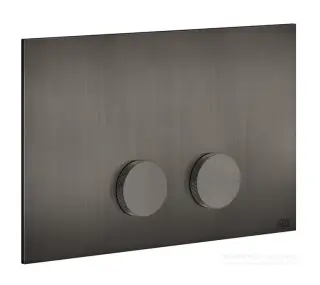 Панель смыва Gessi Anello, для встраиваемого смывного бачка Geberit, цвет Black Metal Brushed PVD