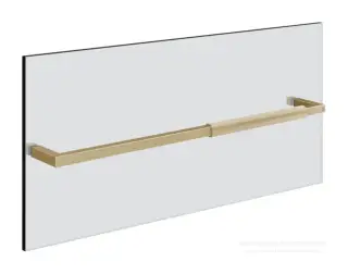 Полотенцедержатель Rigato Gessi Shower G, L 600 мм, для монтажа на стекле, цвет Brushed Brass PVD