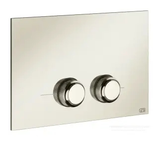 Клавиши смыва Gessi Venti20, совместимость с Geberit Sigma 8 и Sigma 12, цвет Nickel PVD