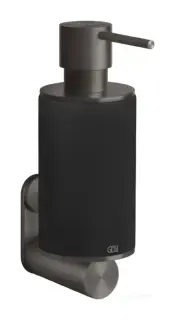 Дозатор Gessi 316, настенный, Ø75хh218 мм, цвет Black/Black Metal Brushed PVD