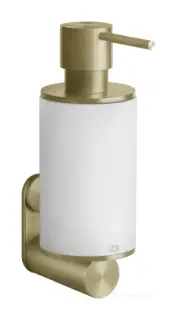Дозатор Gessi 316, настенный, цвет White/Brass Brushed PVD