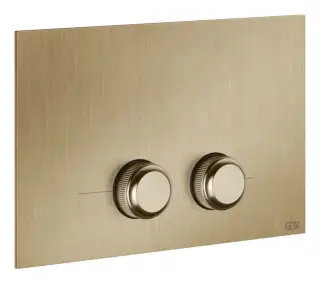 Клавиши смыва Gessi Venti20, совместимость с Geberit Sigma 8 и Sigma 12, цвет Warm Bronze Br. PVD