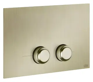 Клавиши смыва Gessi Venti20, для унитаза, к инсталляции Geberit (Geberit Sigma 8 и Geberit Sigma 12), цвет Brushed Brass PVD