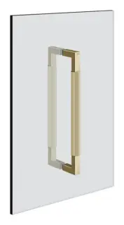Ручка для душевой двери Gessi Shower G, двухстороняя, вертикальная/горизонтальная установка, 300 мм, цвет Brass PVD
