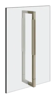 Ручка двери душевого ограждения Gessi Shower G, двойная, 450 мм, цвет Finox Brushed Nickel