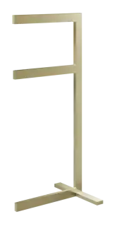 Cтойка-полотенцедержатель Gessi Rettangolo, h800 мм, напольная, цвет Brushed Brass PVD