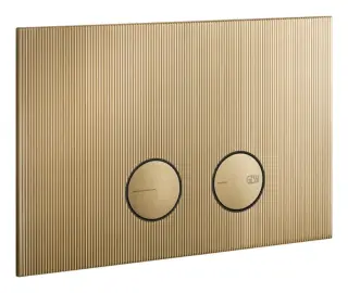 Клавиши смыва Gessi с панелью Rigato, для унитаза, к инсталляции Geberit (Geberit Sigma 8 и Geberit Sigma 12), цвет Warm Bronze Brushed PVD