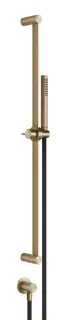 Штанга Gessi316, настенная, с душевой лейкой h828, цвет Warm Bronze Brushed PVD