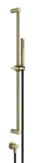Штанга Gessi316, настенная, с душевой лейкой, цвет Brass Brushed PVD