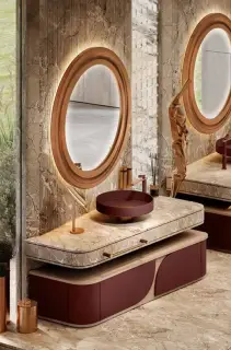 Круглое зеркало Gessi Riflessioni Shantung 56803