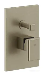 Cмеситель для душа Gessi Eleganza, встраиваемый, на 2 потребителя, настенный, цвет Finox Brushed Nickel