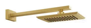 Верхний душ Gessi Eleganza, настенный, 216х140 мм, цвет Gold CCP Brushed