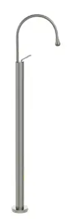Смеситель для раковины Gessi Goccia, напольный, 313х110 мм, цвет Chrome Brushed