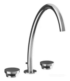 Смеситель для раковины Gessi Origini, высокий на 3 отверстия, с донным клапаном, цвет Chrome