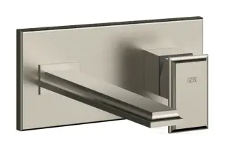 Смеситель для раковины Gessi Eleganza, встраиваемый, однорычажный, длинный излив, цвет Finox Brushed Nickel