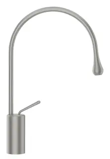 Смеситель для раковины Gessi Goccia h438 мм, со средним изливом, без донного клапана, цвет Chrome Brushed