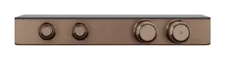 Термостат Gessi HI-FI, с полочкой, до 2-х функций одновременно, встраиваемый, цвет Copper Brushed PVD